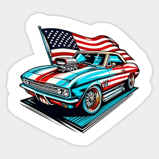 American car Sticker